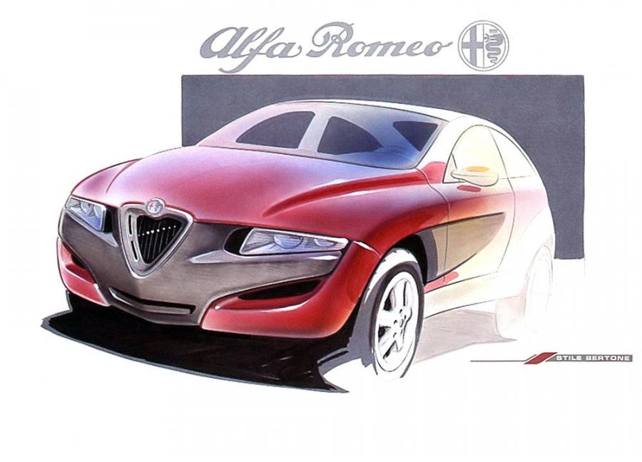 Эскиз Alfa Romeo Sportut 1997 года  (фото 4 из 5)